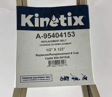 Kinetix A-95404153 1/2” x 122” Replacement Belt Cub Cadet 954-04153A thumbnail 3