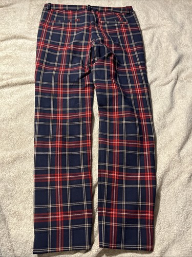 Zara Teens Girls Straight Skinny Plaid Pants Stretch Size 13/14 punk goth rock - Picture 8 of 8