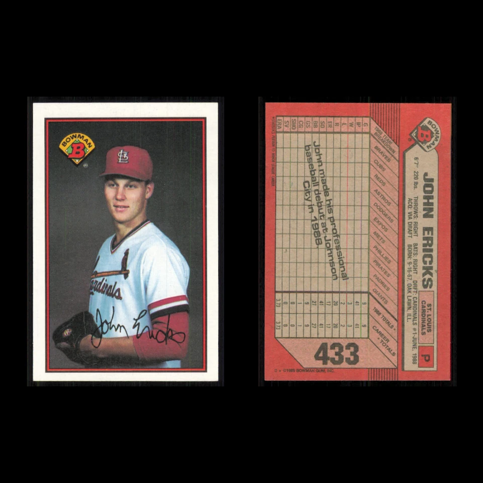 Лот из 18 бейсбольных карточек St. Louis Cardinals Bowman John Ericks почти как новые бейсбол MLB - Изображение 3 из 4
