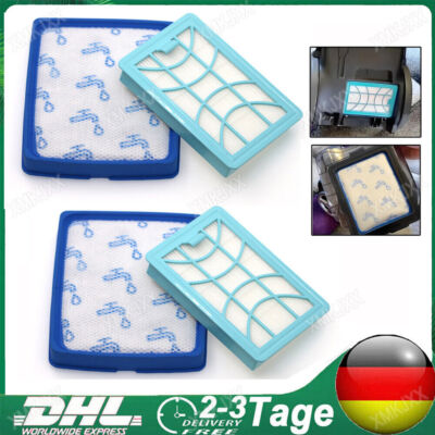 4× Filter passend für Philips FC9747 9741 PowerPro Expert 7000 Series FC8003/01
