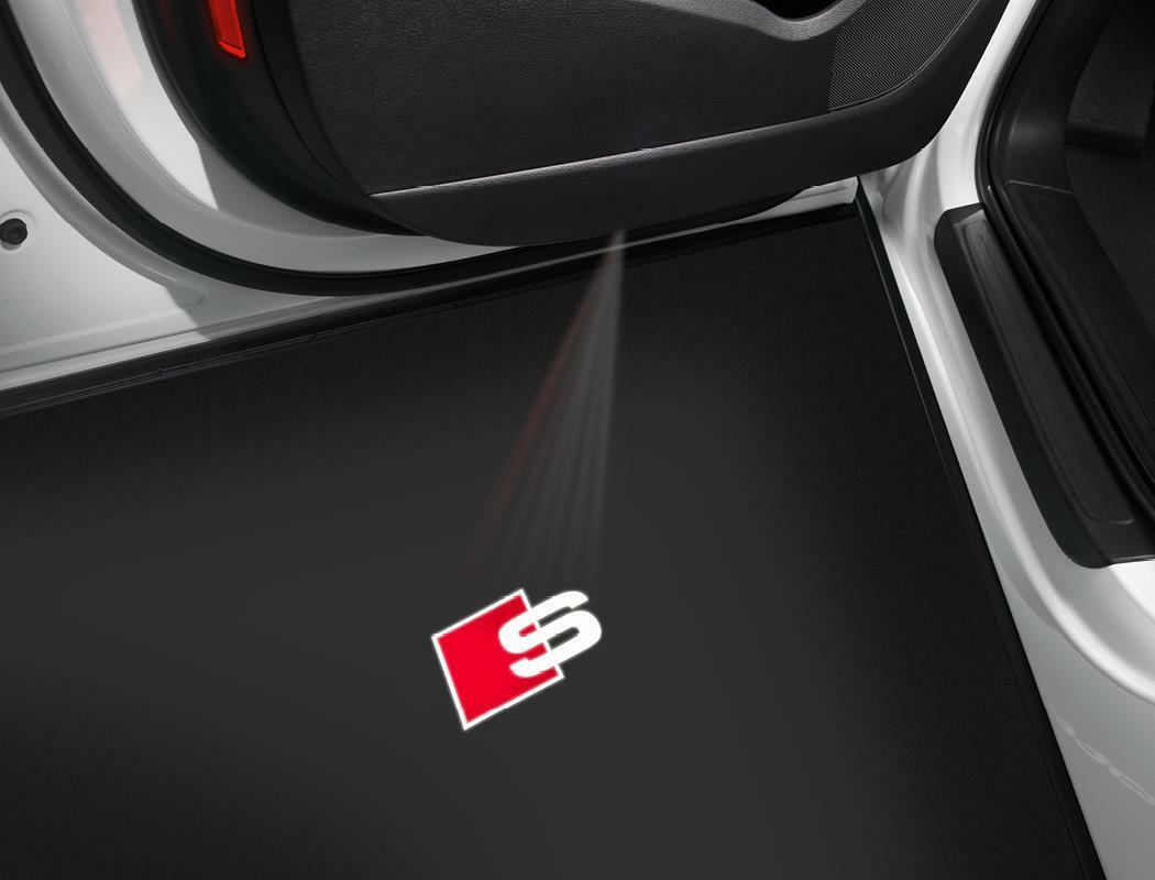 Original Audi S Sport LED Einstiegsbeleuchtung Tür Logo Adapter für viele  Audi