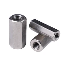 Left hand Thread Hex Coupling Nut Select M5 M6 M8 M10 M12 M14 M16