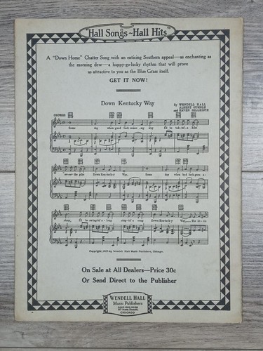 1927 Wendell Hall Red Pepper Southern Stomps Vintage Piano Sheet Music 1920's - Picture 6 of 6