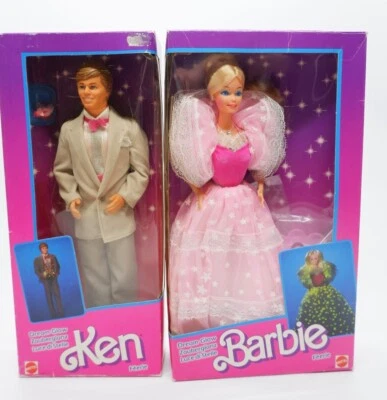 Barbie et Ken 1985,  Féerie - Dream Glow  Fabriqué à Taiwan NRFB - Photo 1/4