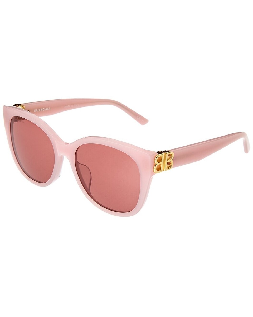 Balenciaga Sunglasses BB0103SA 006 Pink Square Frame Red  display picture 3