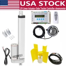DC12V 8" Linear Actuator &LCD Controller &Wind Sensor For Solar Tracking Tracker