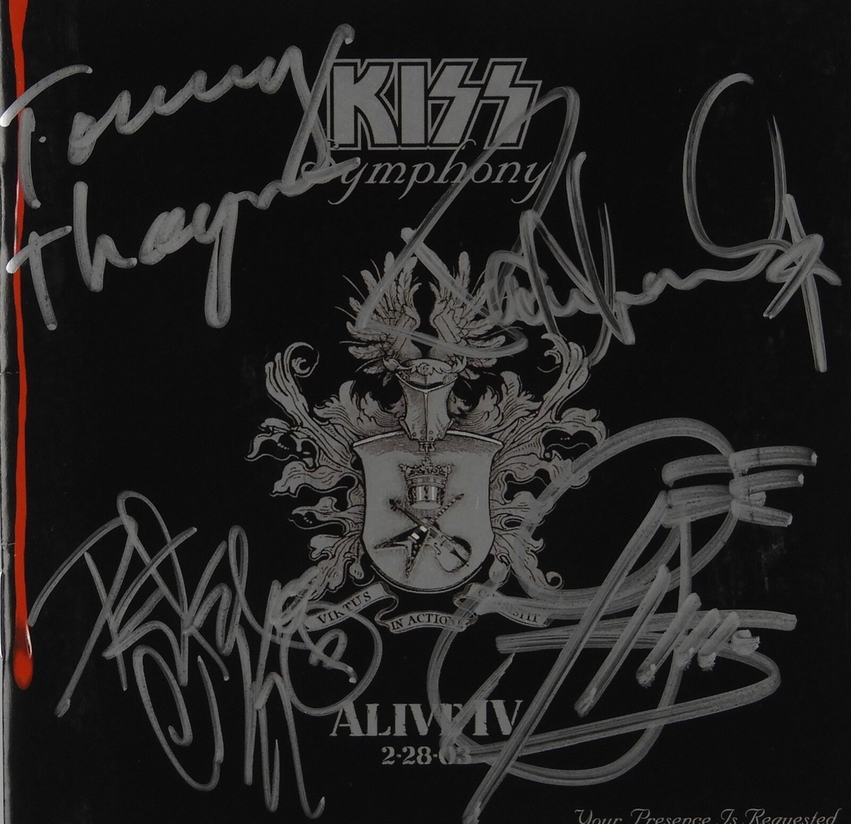 KISS FULL BAND Symphony Alive IV JSA Signed Autograph CD Paul