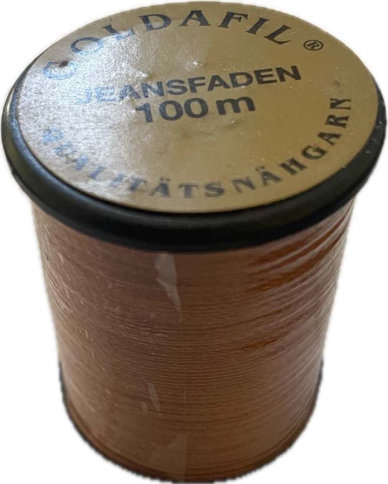  100m Jeansfaden Terrakotta reißfestes Naehgarn Maschinengarn Allesnäher Nylon - Bild 2 von 2