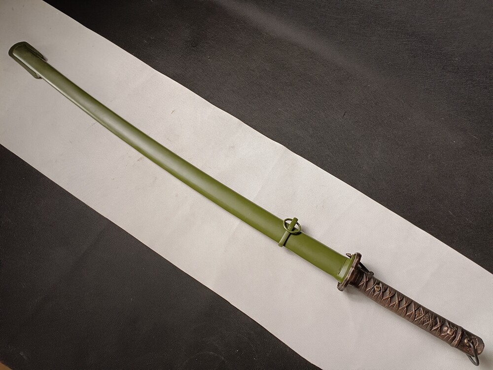 Metal Sheath ，Green Military Sword， Japan Army Nco.Samurai