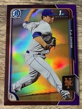 TJ Chism 2015 Bowman Chrome 1st Bowman Purple Refractor /250 #BCP77