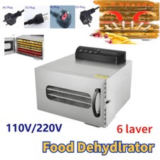 6 Trays Electric Home Food Dehydrator MachineBeef Meat Tea Dryer Fruit Jerky