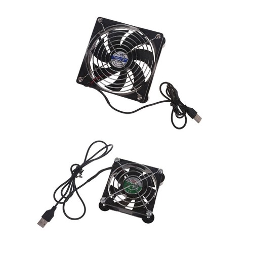 USB Powered PC Router Fan Cooling Fan for Router Receiver DVR TV Box Electronics - Afbeelding 2 van 9