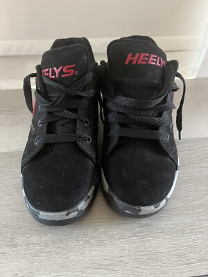 Heelys Youth Propel 2.0 Wheeled Skate Shoes Size YTH 6 Black Red Camo 