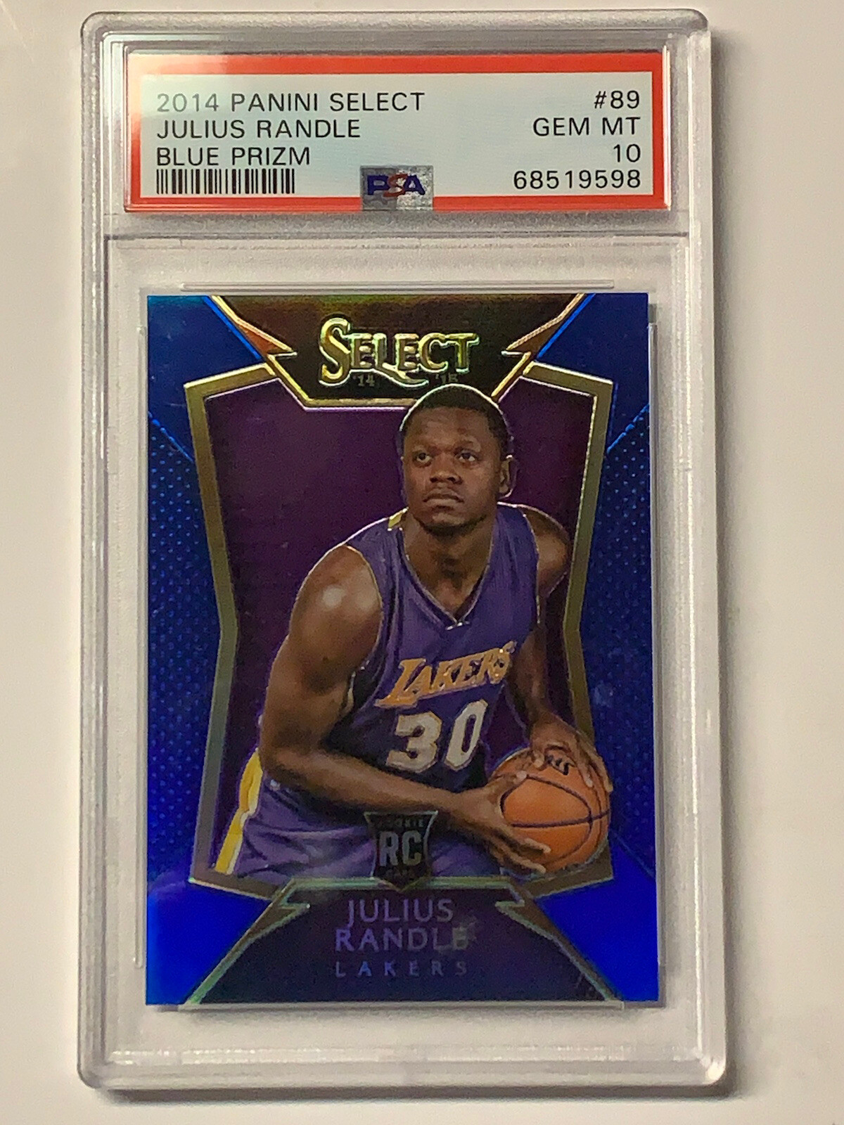Julius Randle 2014 Panini Select Blue Prizm Basketball RC /249 #89 PSA 10 Gem