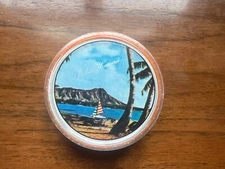 Vtg Aloha Hawaii 3" Round Playing Cards Complete Deck Made in Hong Kong