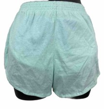Vintage Misses Small Gym Shorts Sea Mist 80s Russell Athletic NWOT Light Green