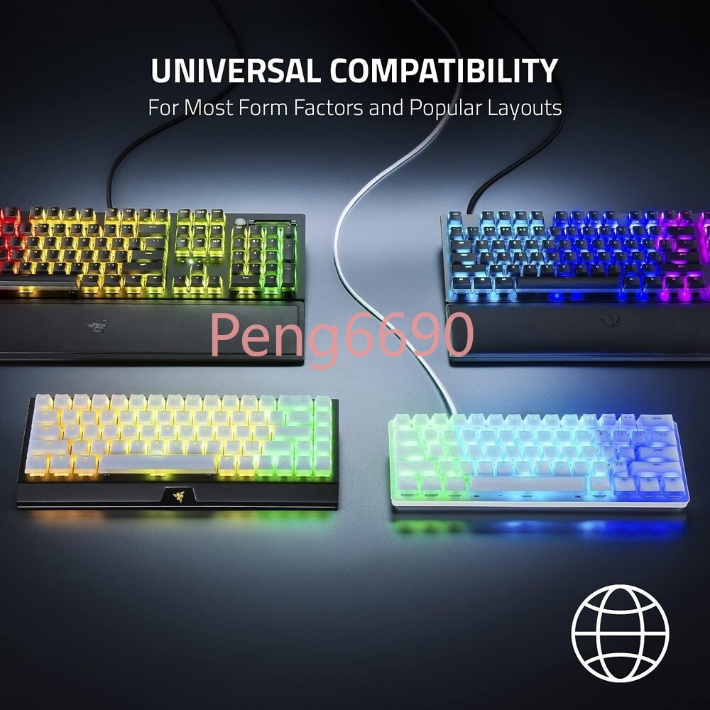 Razer Phantom Keycap（White）Upgrade Set for Mechanical Keyboard w