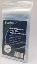 Pro Safe Resealable Perfect Fit Sleeves 35pt-75pt Card Holder (100-Pack) 34018