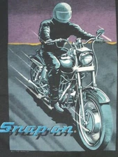 Snap-On tools Rare single stitch Motorcycle T-shirt Screen Stars Best Made in US