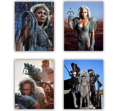 Aunty Entity Tina Turner Mad Max Poster Wall Art Set of 4 Prints 8x10