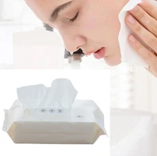 Soft Disposable Facial Cotton Tissue Face Towel Dry Wet Dual-Use Wipes 20*20CM