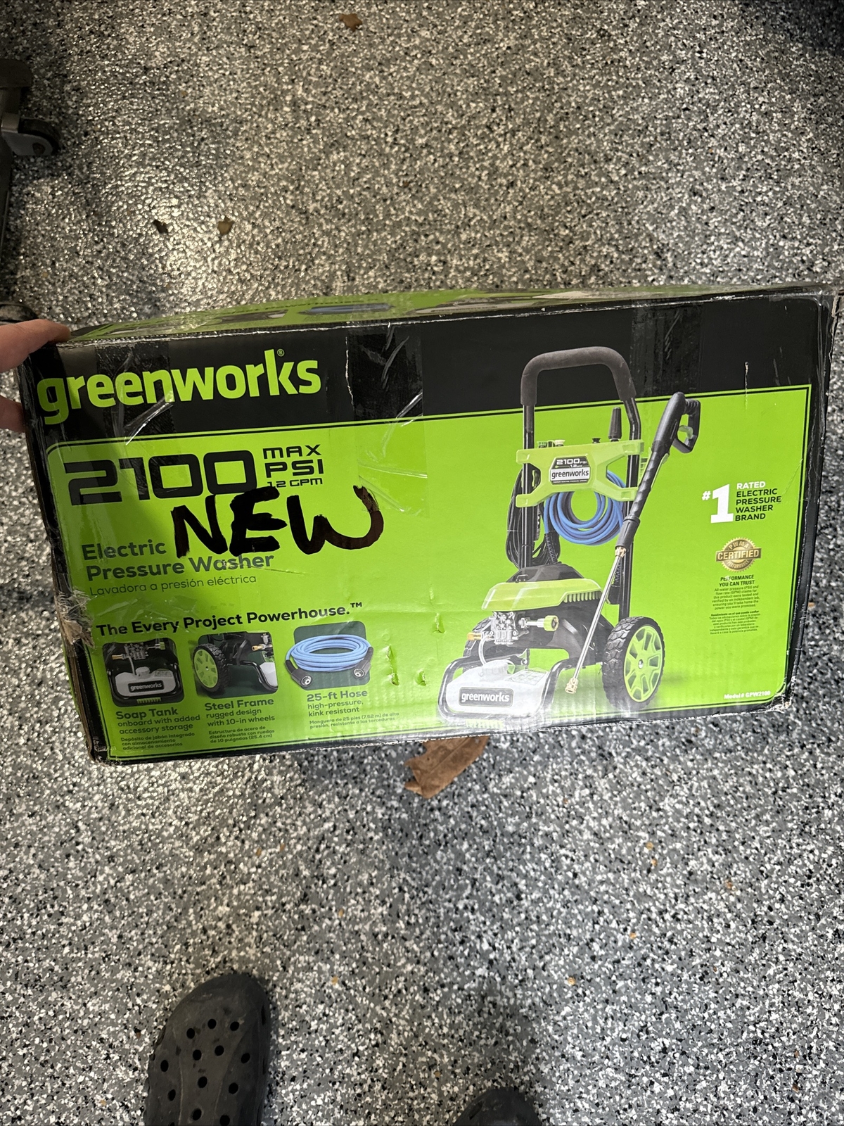 NEW Greenworks 2100 PSI Electric Pressure Washer GPW2100 eBay