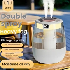 Quiet Cool Mist Humidifier Home Room Light Auto Shut-Off Diffuser Ultrasonic Air