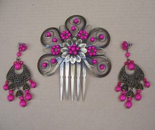Hair comb peineta Spanish mantilla style hair accessory - NO US IMPORT TAX