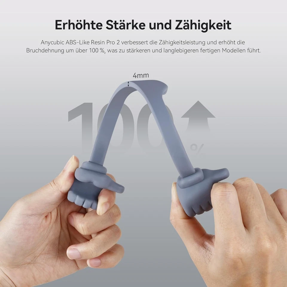 (10KG Grey) ABS-Like Resin PRO V2, ANYCUBIC LCD SLA 3D Printer Resin UV Resin - Image 3 of 4