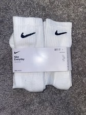 Nike Everyday Plus Cushion White Men's Crew Socks - 3 Pair (Size L)