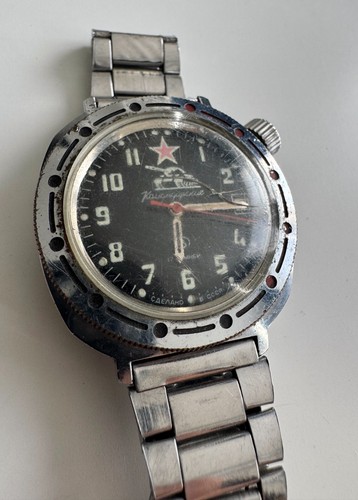 Original Russian Army Russia Tank Forces Military Soldier Vostok Watch Rare #11