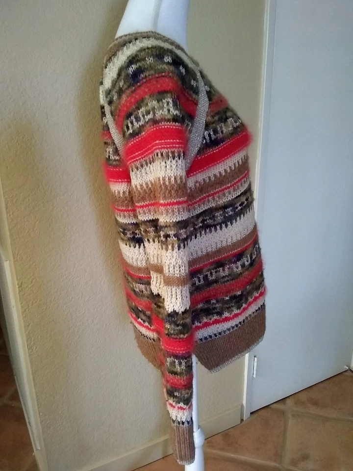 Suéter JUICY COUTURE Plateado y Dorado Lana Metálica Alpaca Angora Talla Grande EXCELENTE Foto 2 de 4