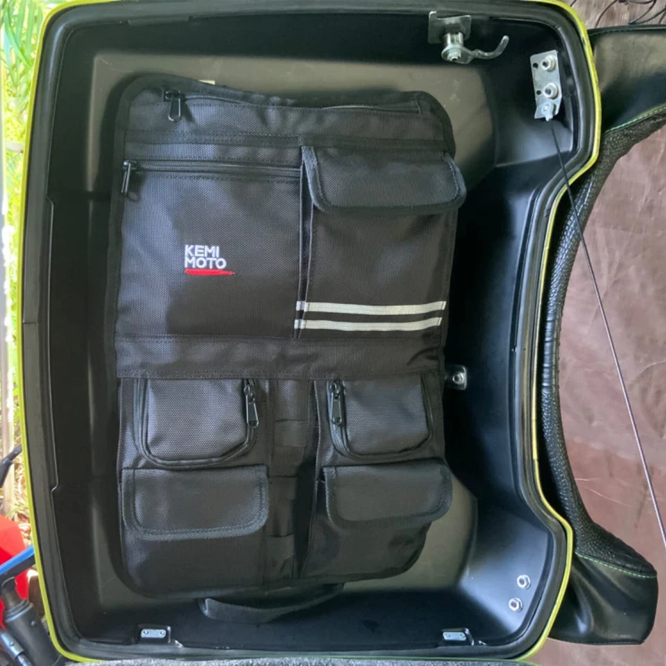Paquete trasero 1680D tapa organizadora bolsa bolsa bolsa para Touring Road King Electra Glide Foto 3 de 4