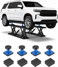 7000 Lbs Portable Car Lift For Garage 26.8 Height Hydraulic Quick Jack