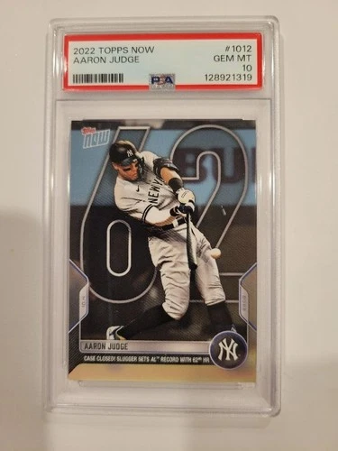 2022 Topps Now #1012 Aaron Judge New York Yankees PSA 10 GEM MINT