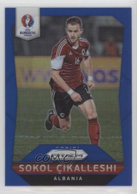 2016 Panini Prizm UEFA Euro Blue 151/249 Sokol Cikalleshi #199 Rookie RC 4t7