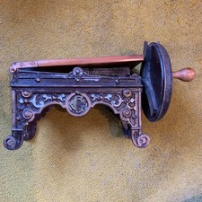 Antique Geschutzt Tobacco Shredder Cutter Cigar Tool Cast Iron Germany Chopper