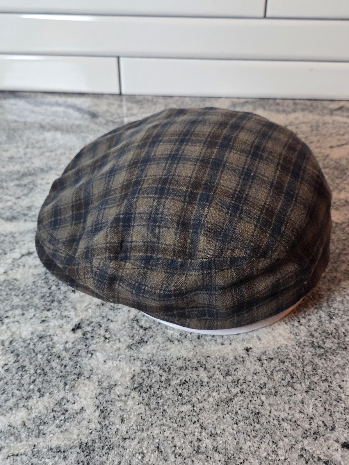 VTG Pendleton Plaid Hat Flat Cap Fitted Mens 7 Br… - image 2
