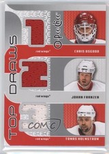 2009-10 O-Pee-Chee Top Draws Chris Osgood Johan Franzen Tomas Holmstrom 2a8