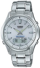 CASIO LINEAGE LCW-M100DE-7AJF White Silver Solar Atomic Men's Watch New in Box