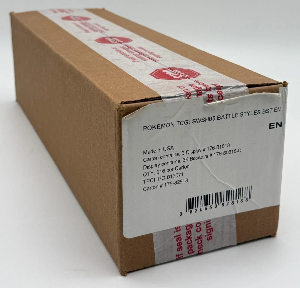 Pokemon TCG Sword & Shield Battle Styles Booster Box Case SEALED SWSH05