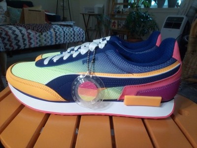 NWOB Puma Men's Future Rider Sunset Fizzy Apple Lace Up Sneakers Sz 11