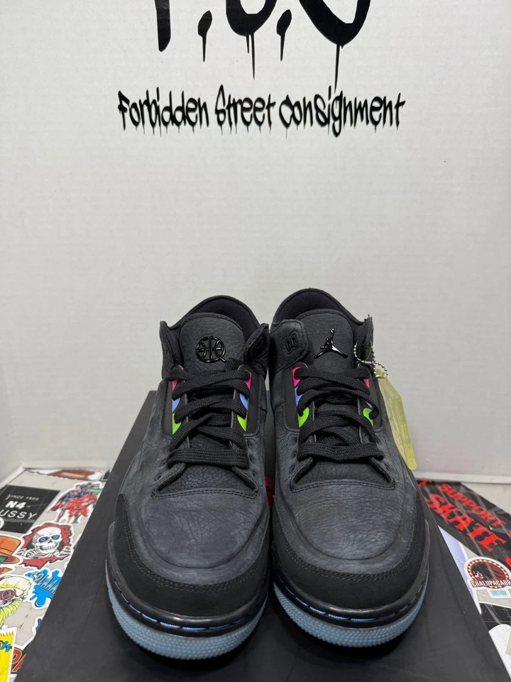 Air Jordan 3 Retro Quai 54 AT9195-001 10.5 ds Foto 2 de 4