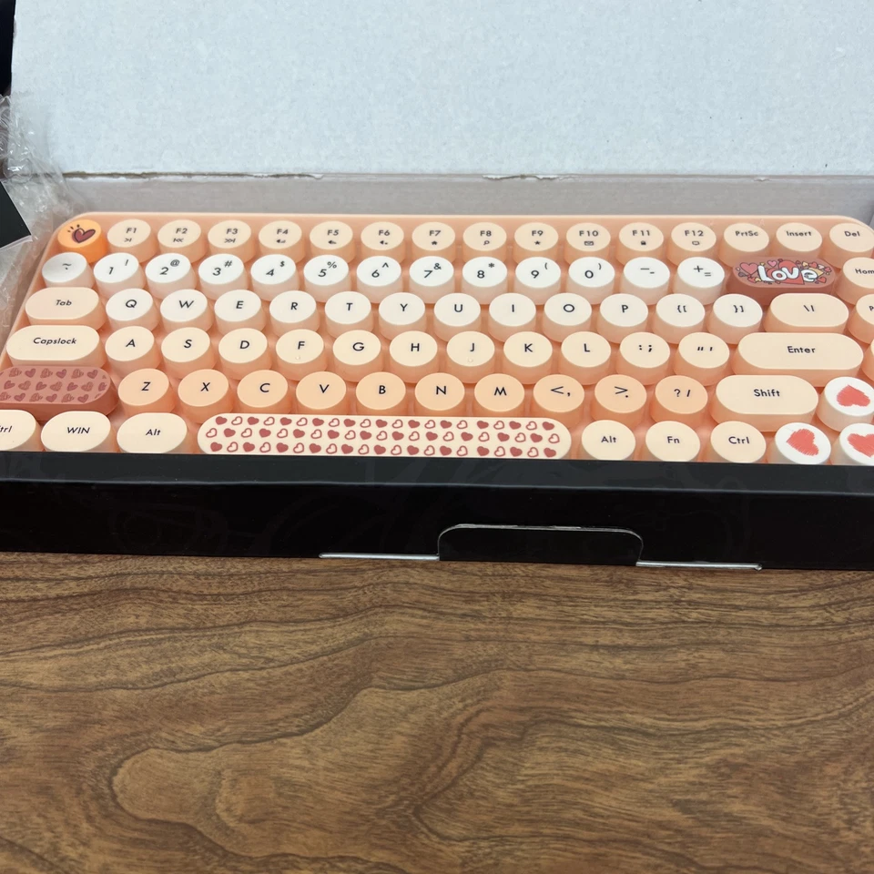 AJAZZ 308i wireless 2.4G keyboard and mouse set gradient cute round keycaps - Image 3 of 4