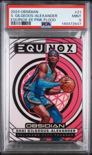 2024 PANINI OBSIDIAN EQUINOX #21 SHAI GILGEOUS-ALEXANDER 40/49 PSA 9