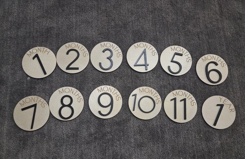 Handmade Baby Milestone Wood Discs