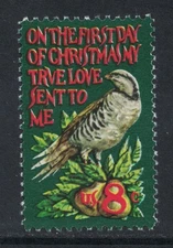 Scott 1445- Partridge in a Pear Tree- Christmas stamp- MNH 8c 1971- unused mint