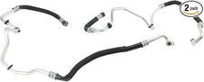 2x Engine Oil Cooler Hose Pipe Inlet & Outlet For BMW 535i 640i 17227636879