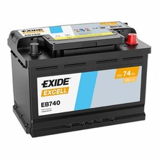 Autobatterie Starterbatterie Exide EB740 EXCELL12V 74Ah 680A
