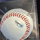 Autographed Baseball Ball w/ Hologram Sticker in Display Case - Original Signed